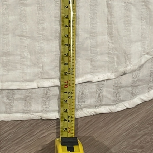 Beachlunchlounge Women's Button Front Shirt Medium White Gingham Cotton Modest - Picture 16 of 16